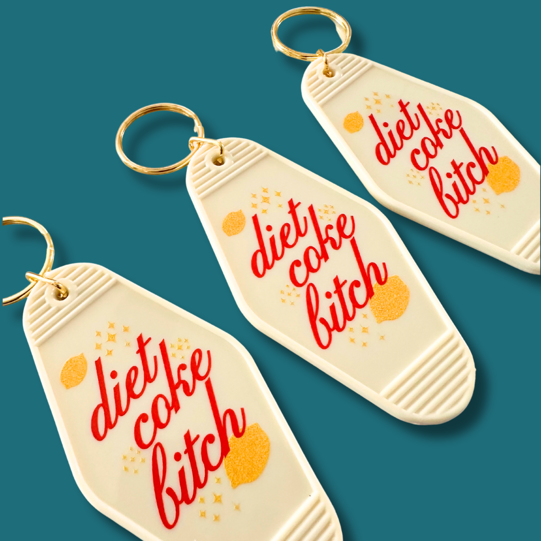 diet coke bitch keychain