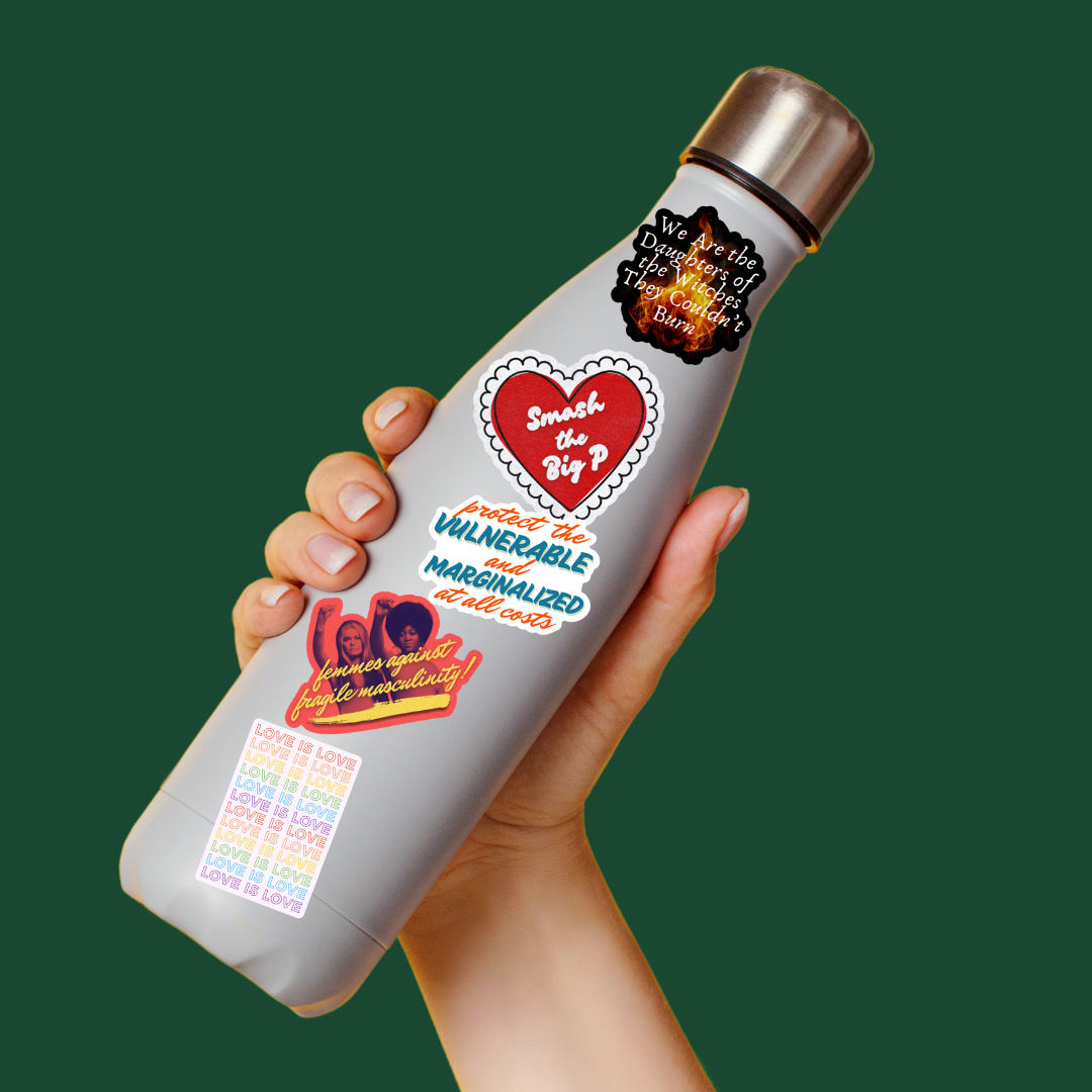 femmes against fragile masculinity sticker