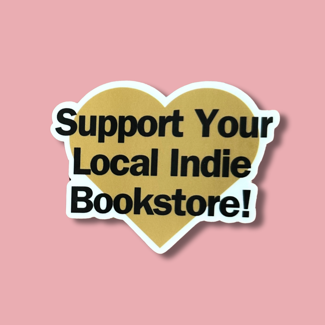 indie bookstore support sticker