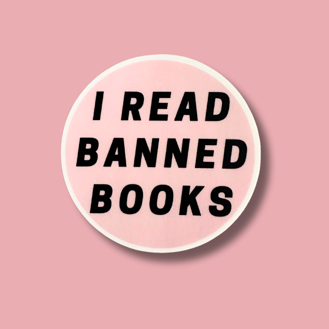 i read banned books sticker