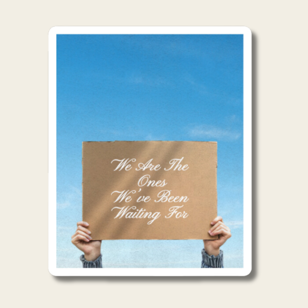 we are the ones we've been waiting for sticker