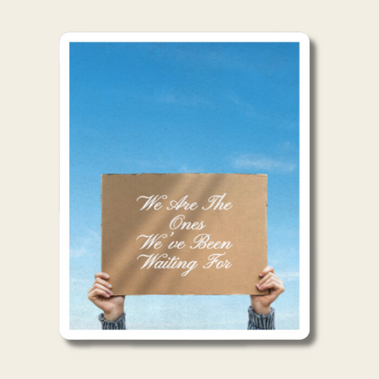 we are the ones we've been waiting for sticker