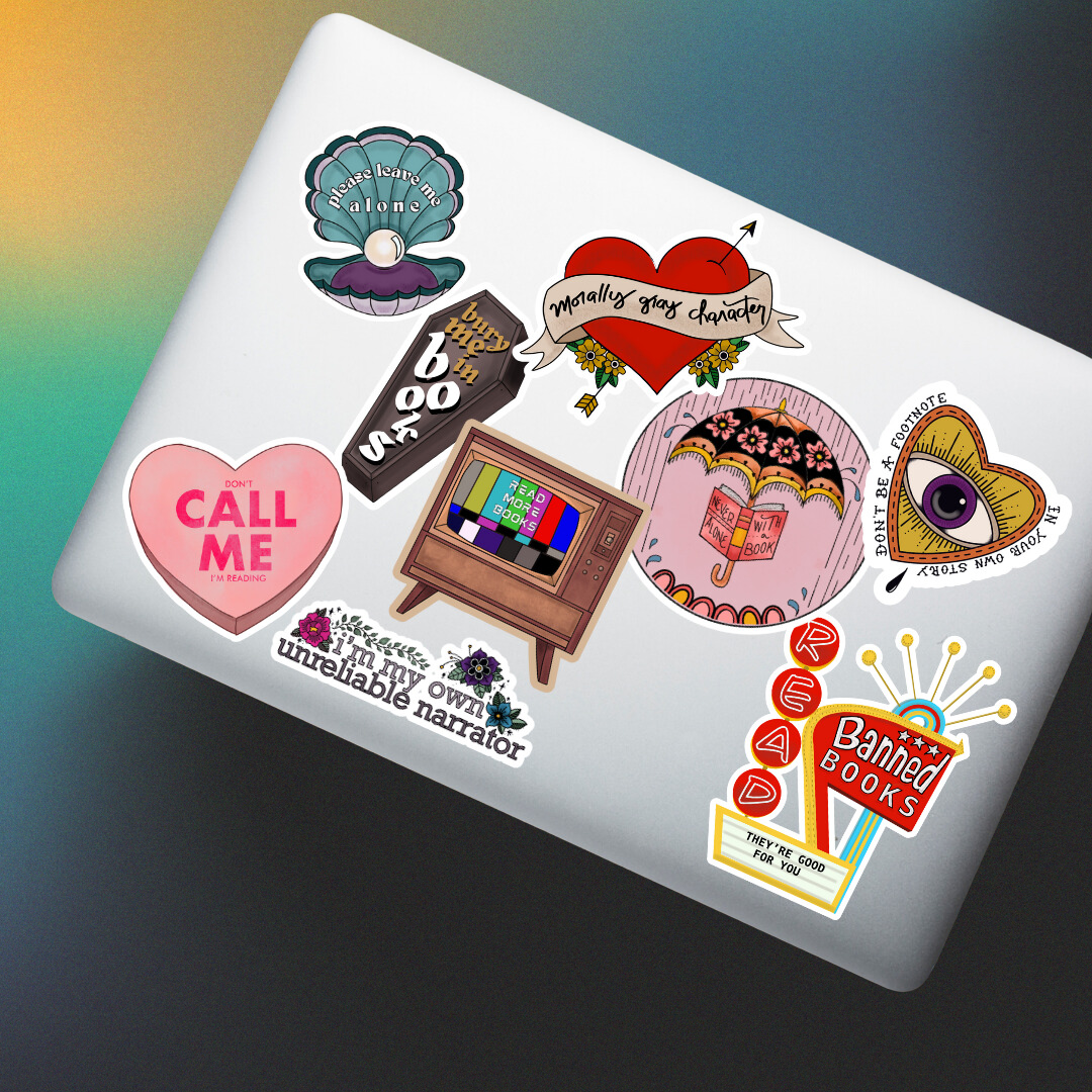 don't be a footnote in your own story sticker