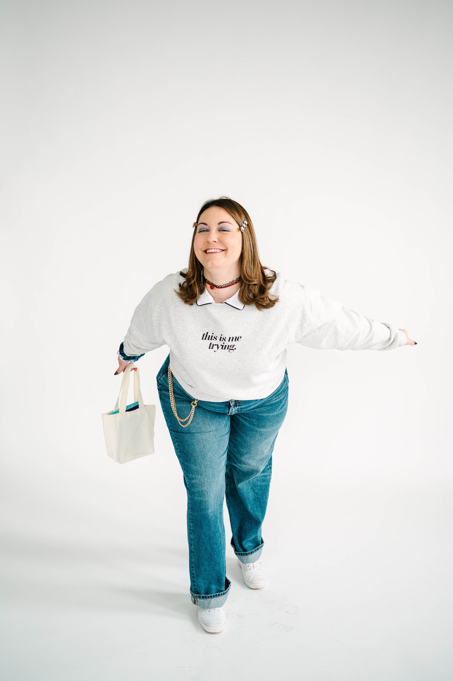 this is me trying crewneck