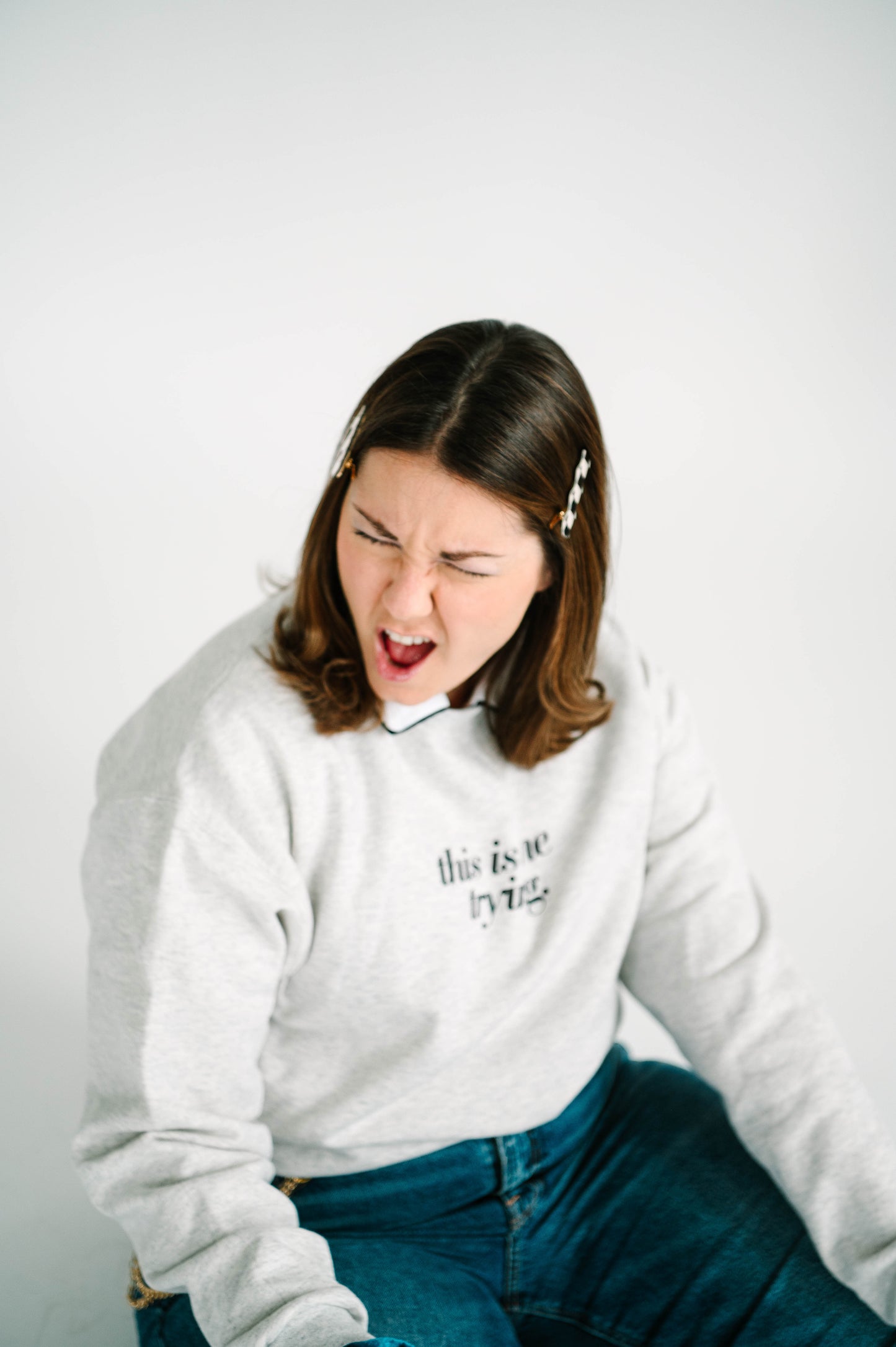 this is me trying crewneck