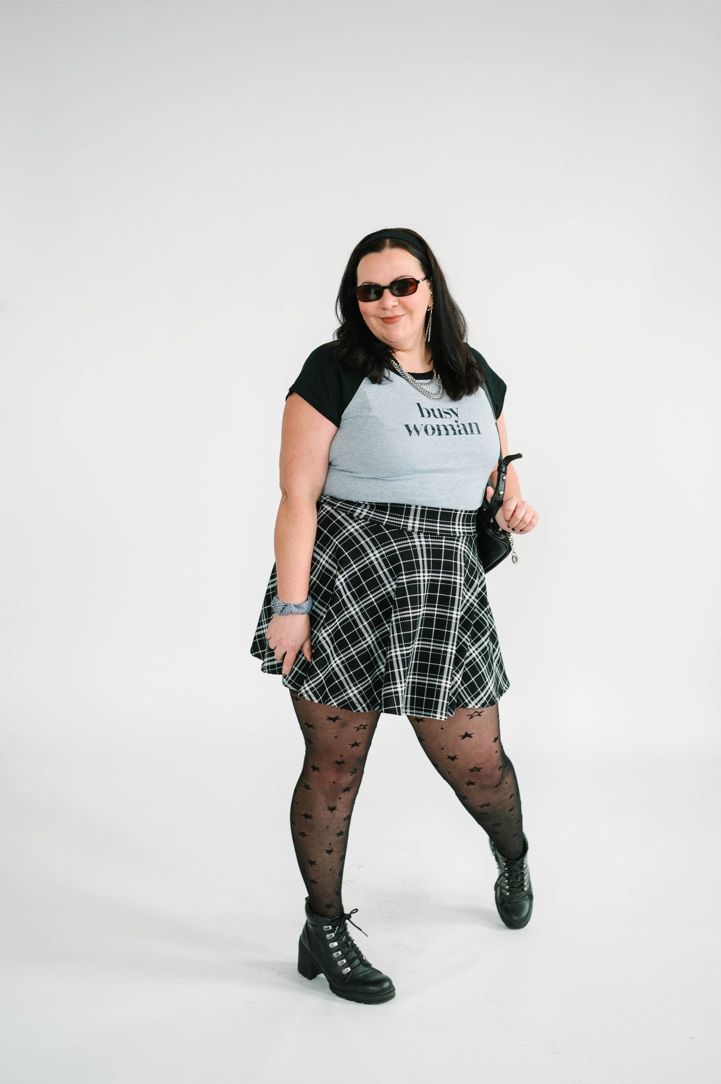 busy woman babydoll tee