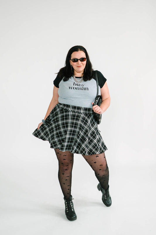 busy woman babydoll tee