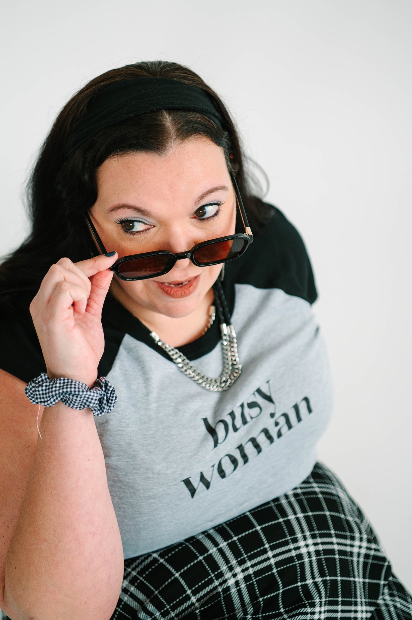 busy woman babydoll tee
