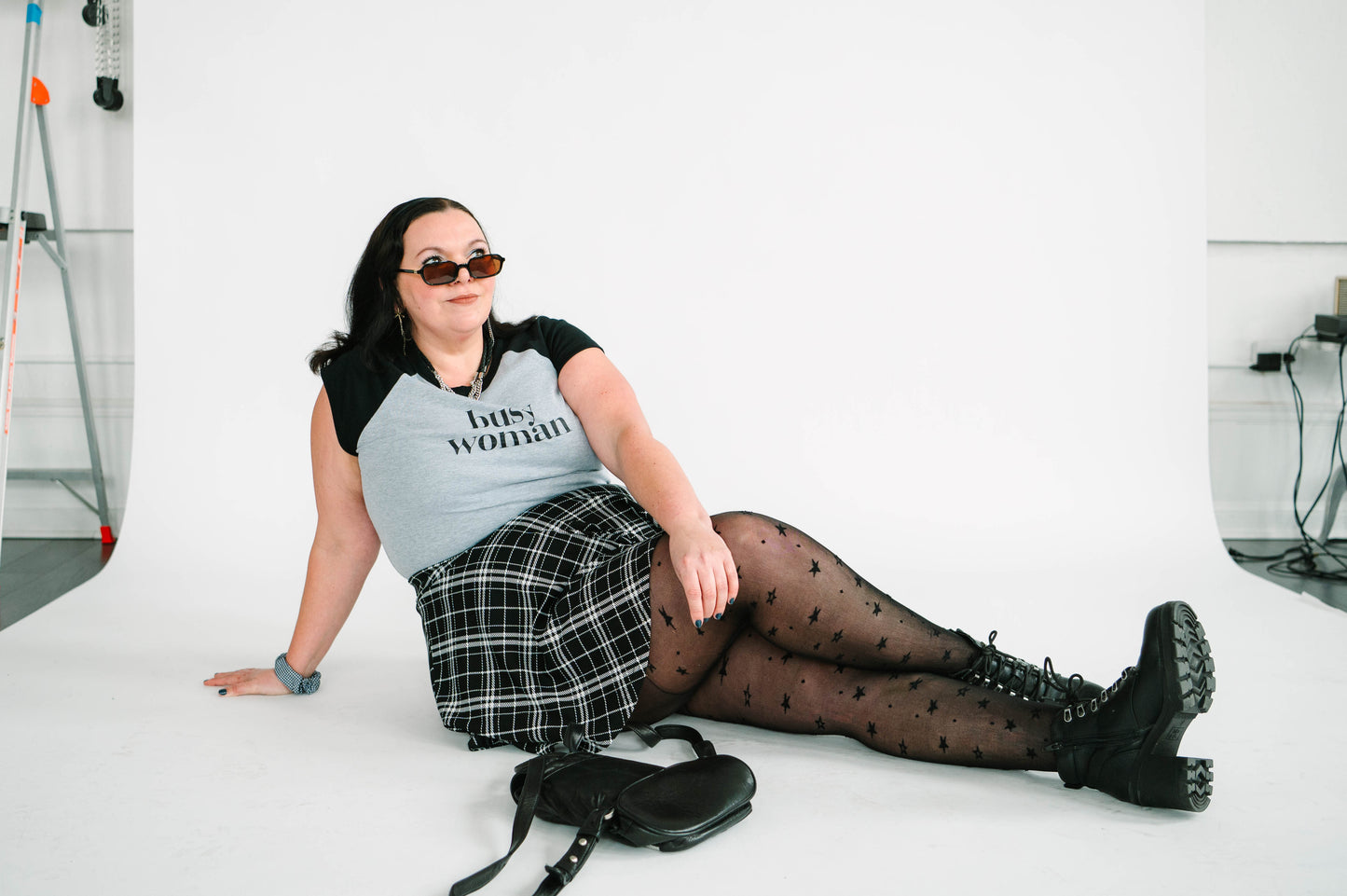 busy woman babydoll tee
