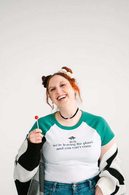 leaving the planet babydoll tee