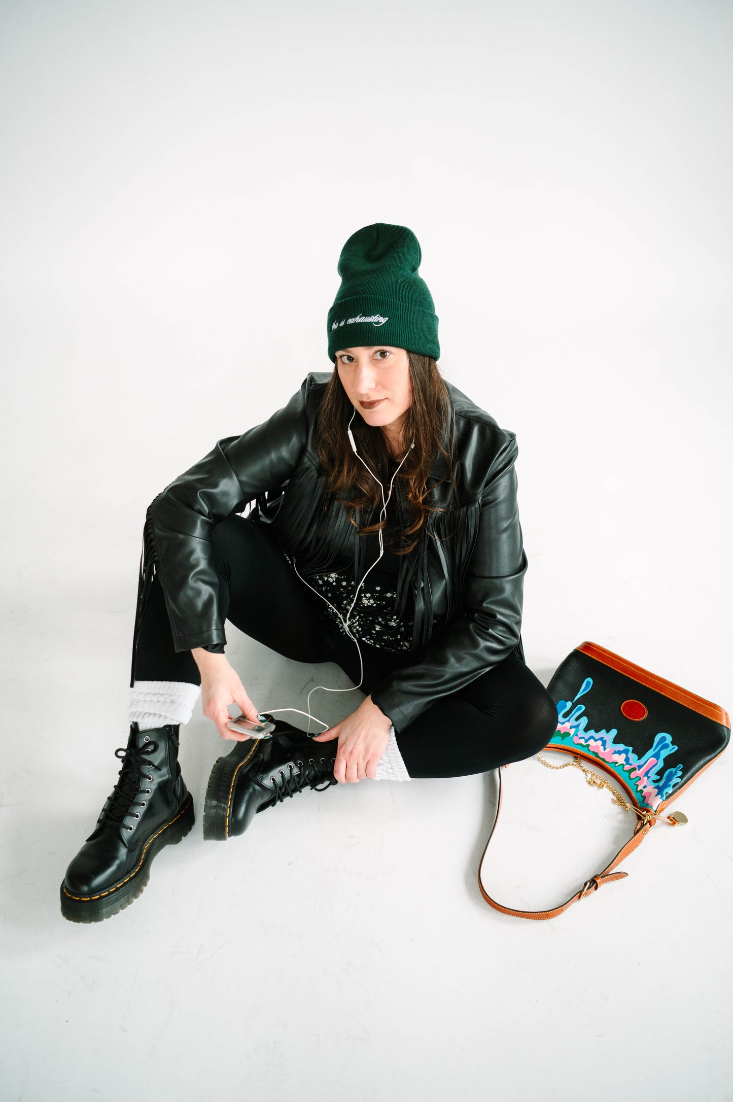 this is exhausting beanie