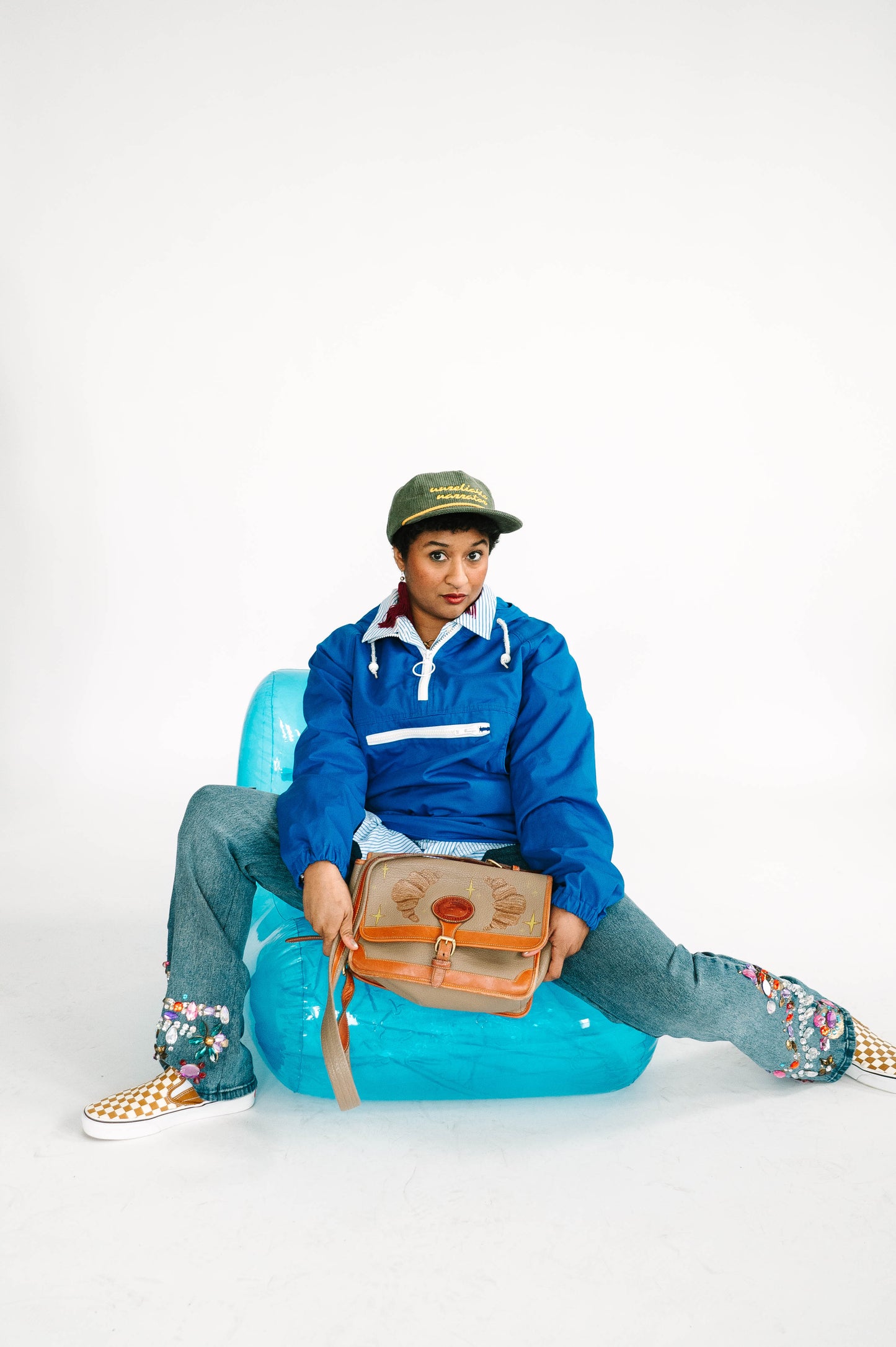 unreliable narrator corduroy snapback hat