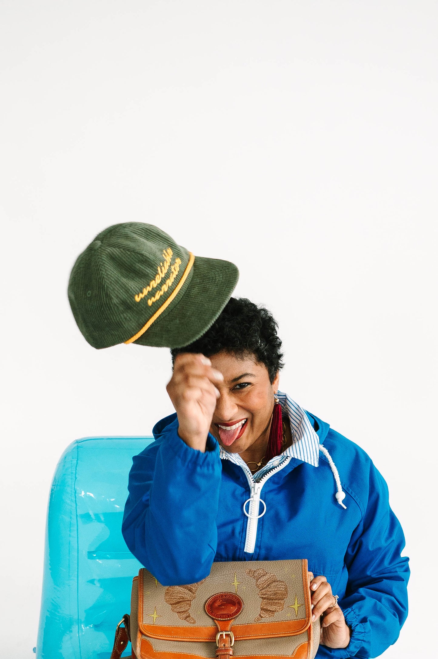 unreliable narrator corduroy snapback hat