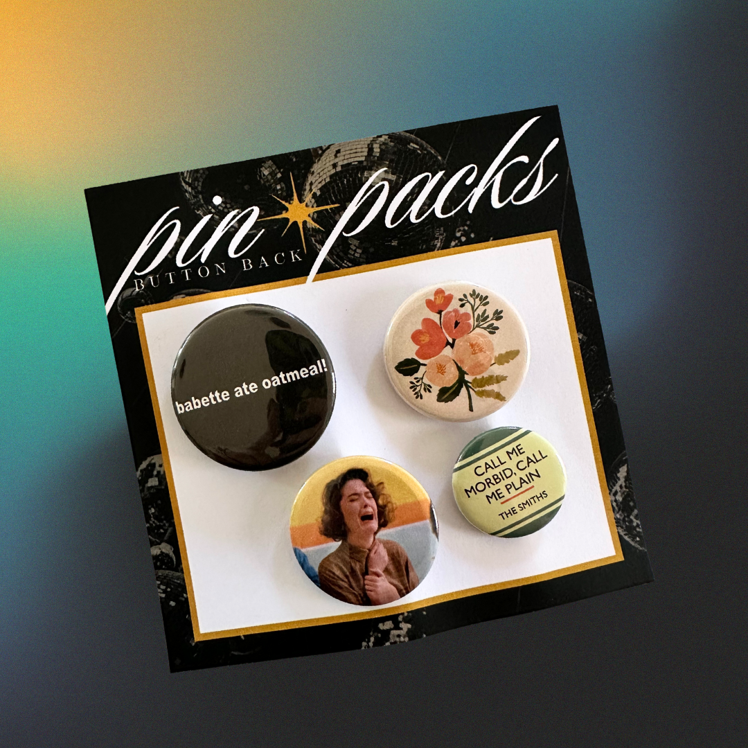 pin pack - button back